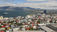 Bildet viser Reykjavik.