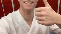 Henrik Ellestad. Sykepleierstudent i sin første praksis