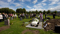 Bilde viser begravelse