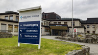 inngangen til sykehuset