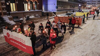 Fakkeltoget hadde med organisasjoner fra hele landet, og alt fra sykehusaksjoner til fagforeninger og helsearbeidergrupper.