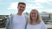 NSF Students leder, Christian Strømnes, og nesleder Kristin Werner