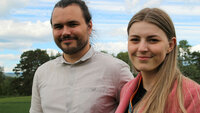 Ingvild Lauritsen og Martin Ottesen Wichstad Årsmøte NSF Student 2019