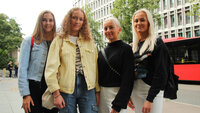 Oda Urke, Ine Staås, Julie Gate, Thea Holm Oda Urke, Ine Staås, Julie Gate, Thea Holm utenfor Oslomet august 2019.