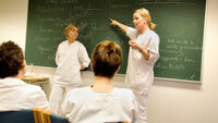 Studenter ved Høyskolen Diakonova i Oslo.
