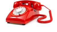 Bilde av rød telefon