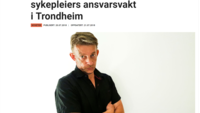 Bildet er en skjermdump av en tidligere sak på Sykepleien